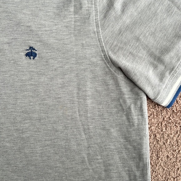 Brooks Brothers Gray Polo Shirt with Blue Accents - Picture 3 of 6